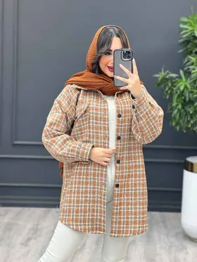 شکت چهارخونه تک جیب پاکتی