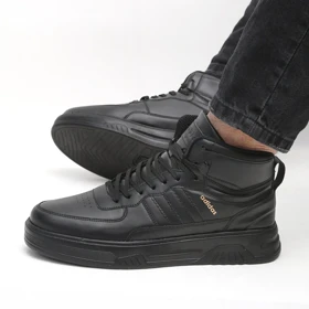 کفش و کتانی نیم ساق مردانه مدل آدیداس ADIDAS رنگ مشکی کد 42218