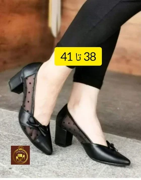 کفش مجلسی توری زنانه پاپبونی