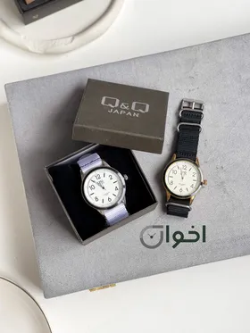 ساعت کیو اندکیو بند پارچه ای(باوک)