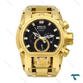 ساعت اینویکتا زئوس طلایی صفحه مشکی مردانه Invicta-6253-G