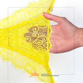 ست دانتل زرد رنگ فنردار برند نوشه پوش
