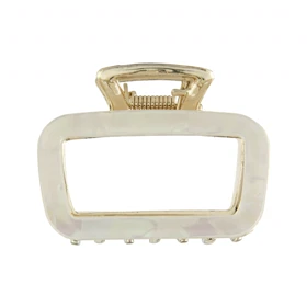 کلیپس زنانه طرح مکعبی شفاف