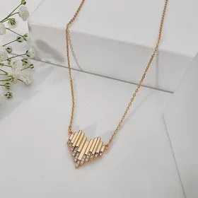 گردنبند قلبی شیاردار ژوپینگ کد 573