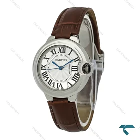 ساعت زنانه کارتیر بالن بلو بند چرم قهوه ای Cartier-7910-L
