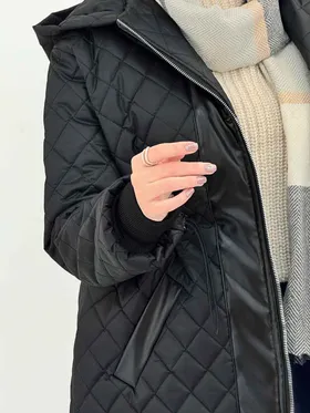 کاپشن لوزی دوزی کمرگت