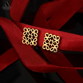 گوشواره زنانه Square Pendant Earrings-G