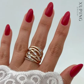 انگشتر زنانه پورتو باگت طرح خاص ژوپینگ Xuping