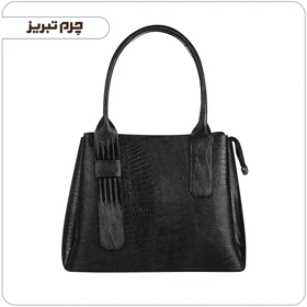 کیف چرم زنانه مجلسی مشکی مدل BL126