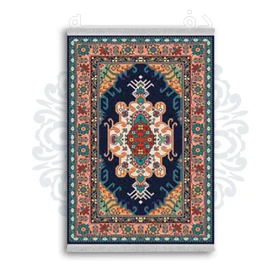 *جدید* فرشینه از جنس پارچه شانل مخمل ترک طرح فانتزی برند دفه کد 1814