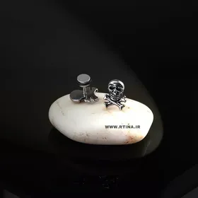 گوشواره میخی/ پیچی جدید طرح اسکلت (پسرانه و دخترانه)