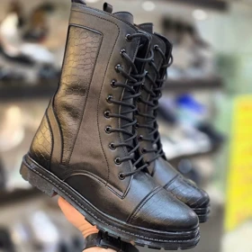 نیم بوت سنگی بغل زیپ