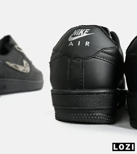 کفش کتانی مردانه و زنانه مشکی نایک NIKE AIR FORCE 1.7 lv8 Black gold