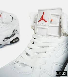 کفش کتانی ساق‌دار مردانه سفید Nike air jordan 6