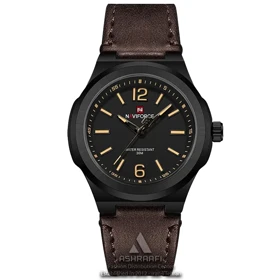 ساعت نیوی فورس بند چرمی Naviforce NF9233BK