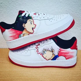 کفش اسپرت Hunter X Hunter کاستوم کتانی انیمه هانتر ایکس هانتر ایرفورس نایک nike air force کد 80965