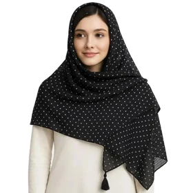شال طرح خال‌خال زنانه - 39251305