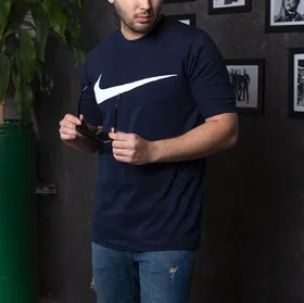 تیشرت مردانه نایک NIKE رنگ سرمه ای آسیتن کش