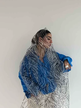 شال حریر ZEBRA