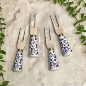 ست صبحانه خوری مدل دنی هوم طرح گل آبی