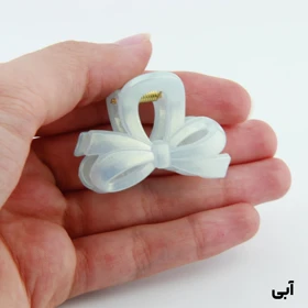کلیپس دخترانه مدل پاپیون کوچک دو رنگ (آبی)