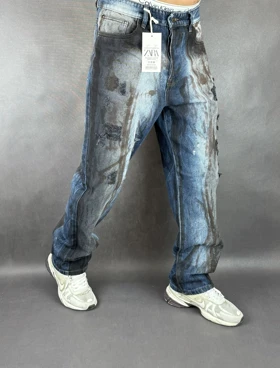 شلوار نیم بگ مردانه کاستوم زاپدار 127