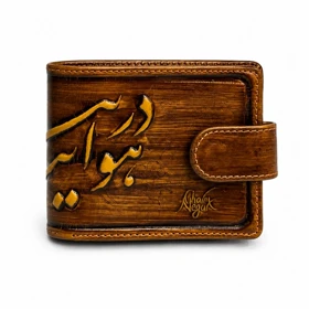 کیف پول چرم طبیعی مدل نگار کد 205085