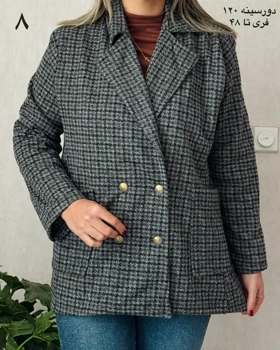 کت پشمی چهارخونه