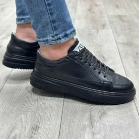 کفش ونس مشکی مردانه مدل زارا zara سوزنی