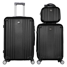 مجموعه 2 عددی چمدان MR مدل کیان به همراه کیف لوازم آرایشی (مشکی)