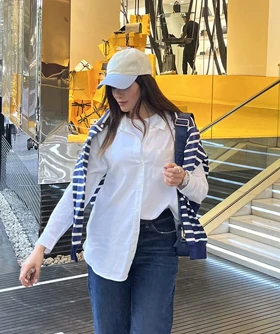 شومیز نخی سفید CH224