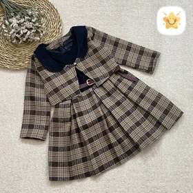 کت سارافون دخترانه پارچه شانل 4 سایز