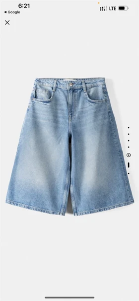 شلوارک برمودا ابی وسط برند BERSHKA