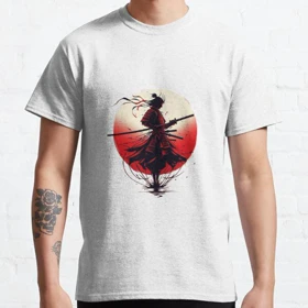 تیشرت لانگ انیمه AFRO SAMURAI افرو سامورایی Afro Samurai Under The Sun Red کد 186127