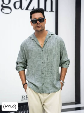 پیراهن مردانه لینن سنگشور1079mc