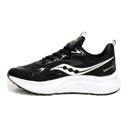 کتانی اسپرت مردانه مدل ساکونی Saucony رنگ مشکی زیره سفید کد 51208