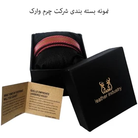 دستبند چرم وارک مدل رهام کد rb209