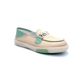کفش راحتی زنانه مدل Flat shose - 0033_Cr/Green
