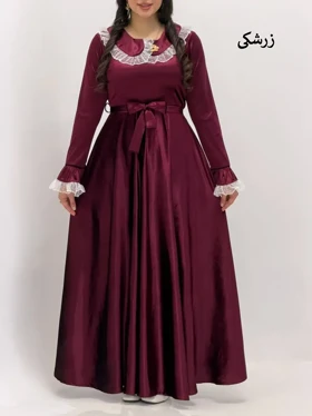 3744-پیراهن ماکسی بلند پریچهر(ایراددار)