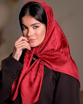 روسری ابریشم ژاکارد (قواره 90) 30151