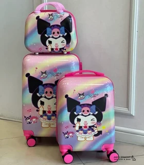 چمدان مسافرتی بچگانه طرح کرومی