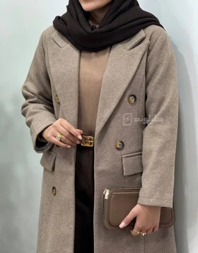 پالتو فوتر آستردار بلند راحیل 1