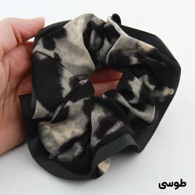 کش مو دخترانه مدل ببری حریر (طوسی)