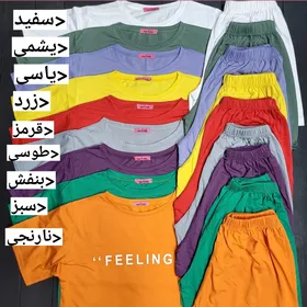 ست کراپ شلوارک نوشته(0068)