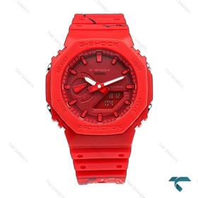 جیشاک GA-2100 مردانه قرمز طرحدار Casio-5899-G