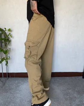 شلوار کارگو BALENCIAGA کتان رنگ نخودی