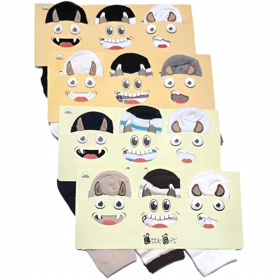 پک هدیه جوراب بچگانه هیولاها_ نخی _سه تایی