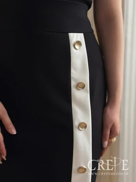 دامن فون بغل دکمه