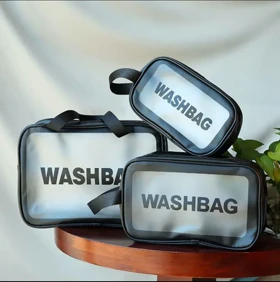 کیف لوازم آرایش سه تیکه wash bag