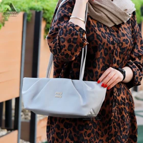 کیف میو میو مینیمال Miu Miu Shoulder Bag A1 (طوسی)